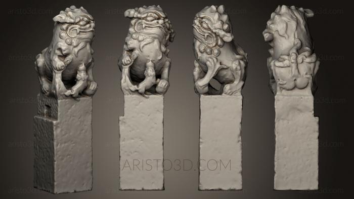 Figurines lions tigers sphinxes (STKL_0229) 3D model for CNC machine